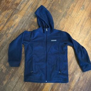 Navy blue Columbia hooded Fleece